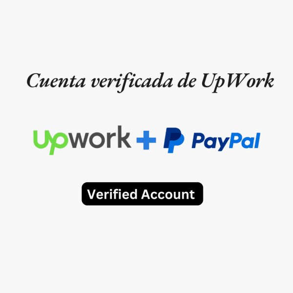 Comprar cuenta verificada de UpWork + cuenta de Paypal