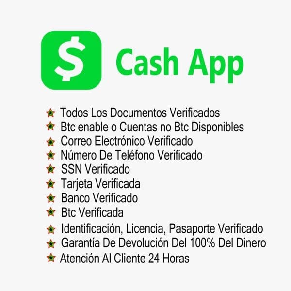 Comprar cuenta verificada de CashApp + Guía de retiro de efectivo (BTC habilitado)